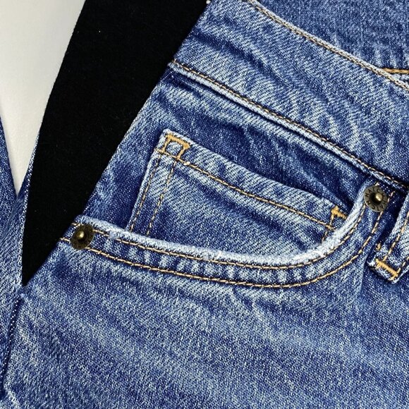 Hatch Women’s The Slim Maternity Straight Jeans Size 28 Indigo Blue - Picture 6 of 9